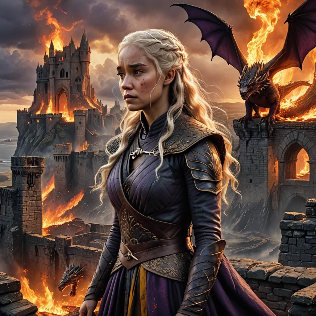Daenerys Targaryen in Burning King's Landing
