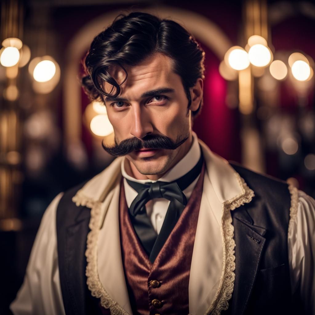 Victorian Gentleman in London Club Portrait