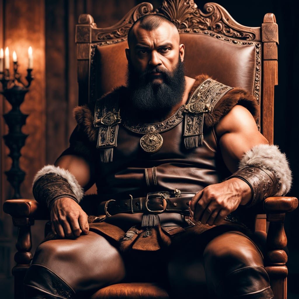 Dignified Gentleman in Ornate Chair