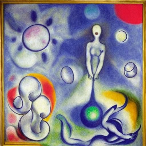 Alien Hedgehog at Interstellar Gas Station in Surrealist Sty...