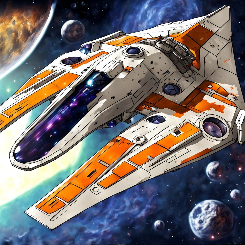 Phantom II Spaceship in Anime Style