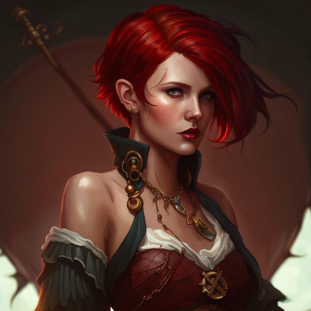 Red Haired Pirate Goddess