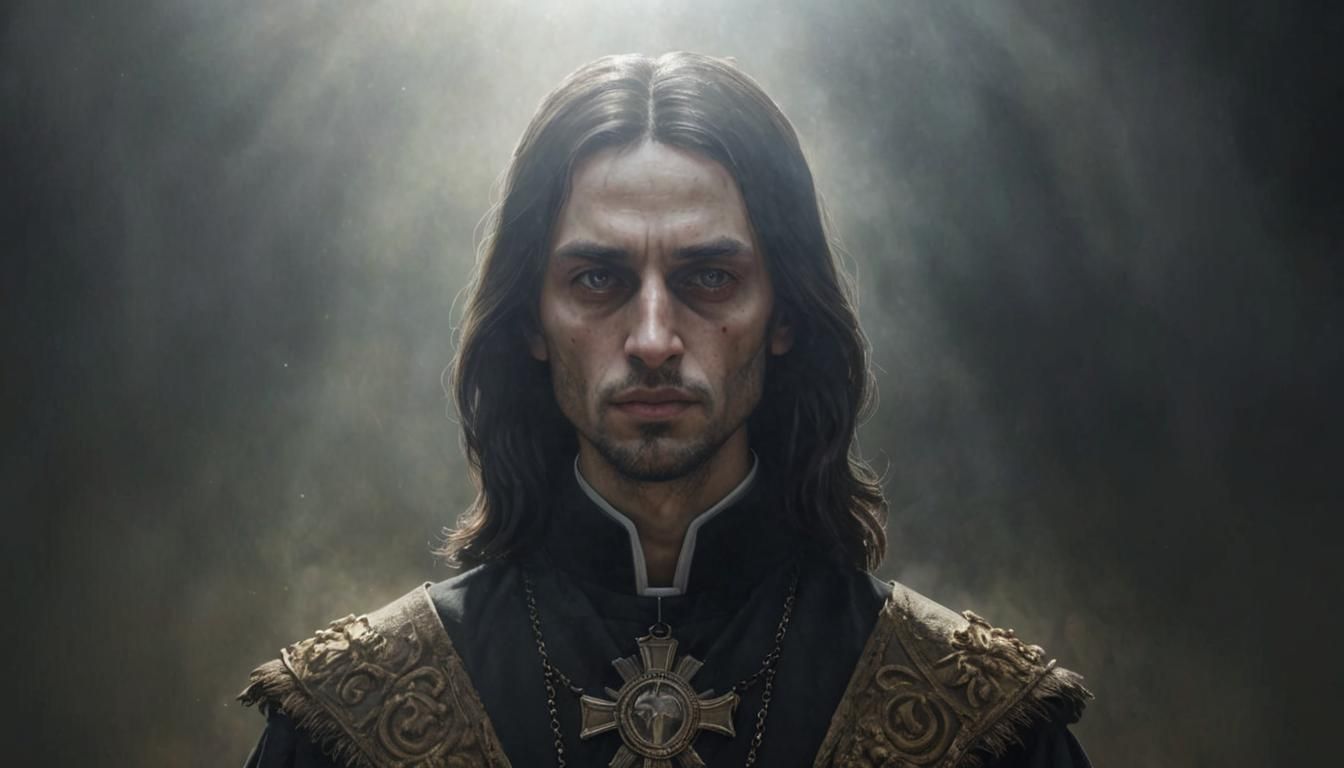 Hyperrealistic Portrait of a Saint with Raytracing