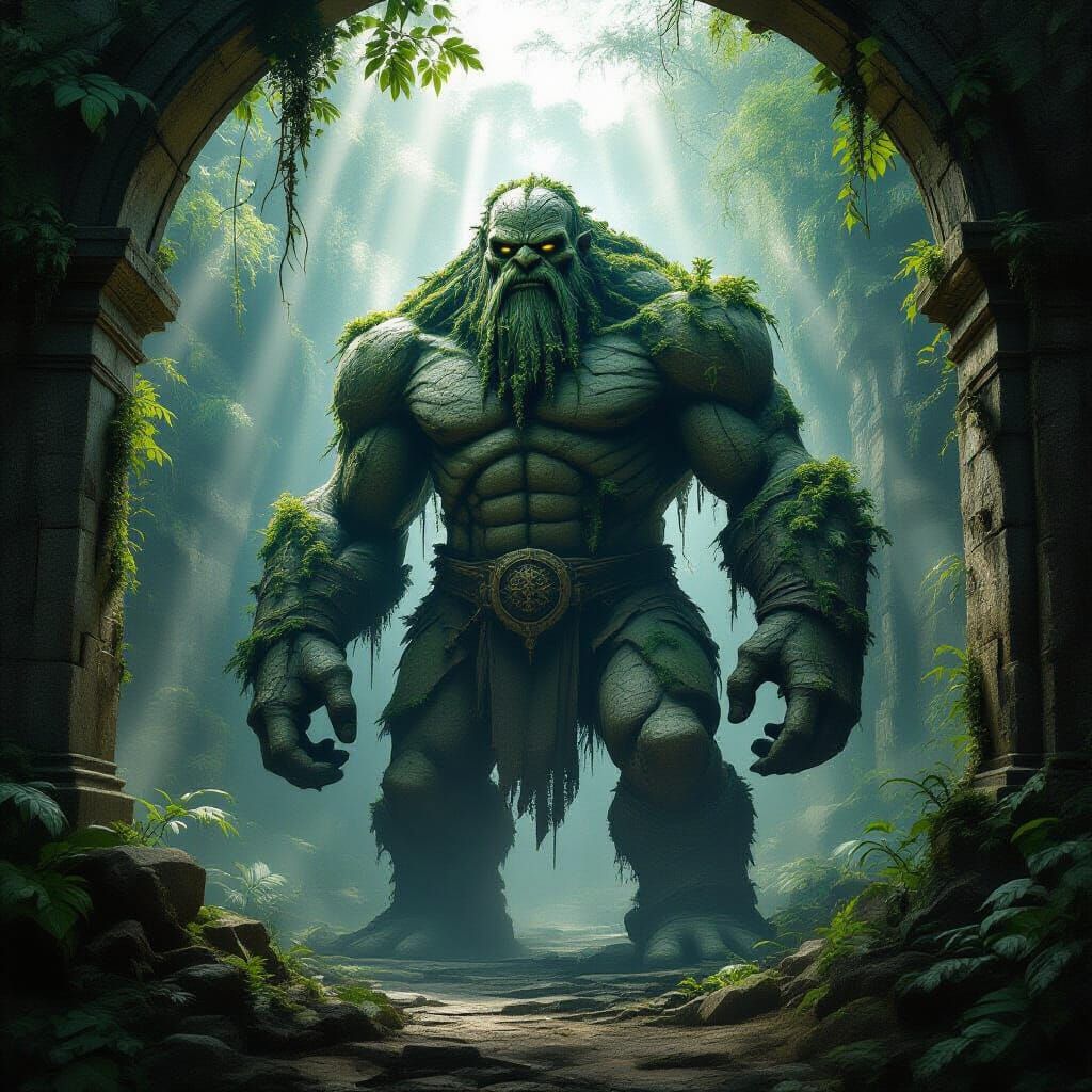 Ancient Stone Golem Guards Forgotten Jungle Archway