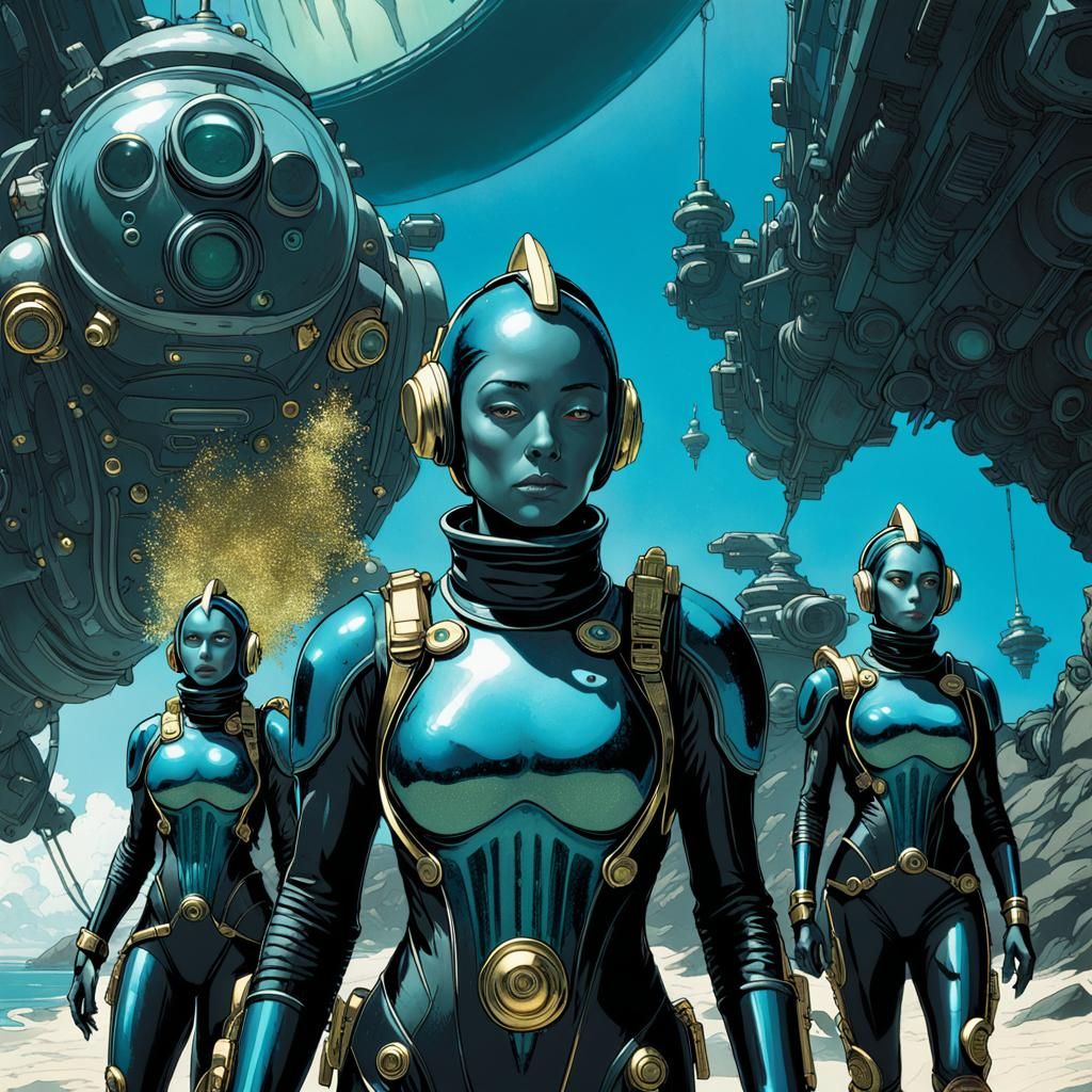 Abe Sapien Double Exposure: Bioluminescent and Oily