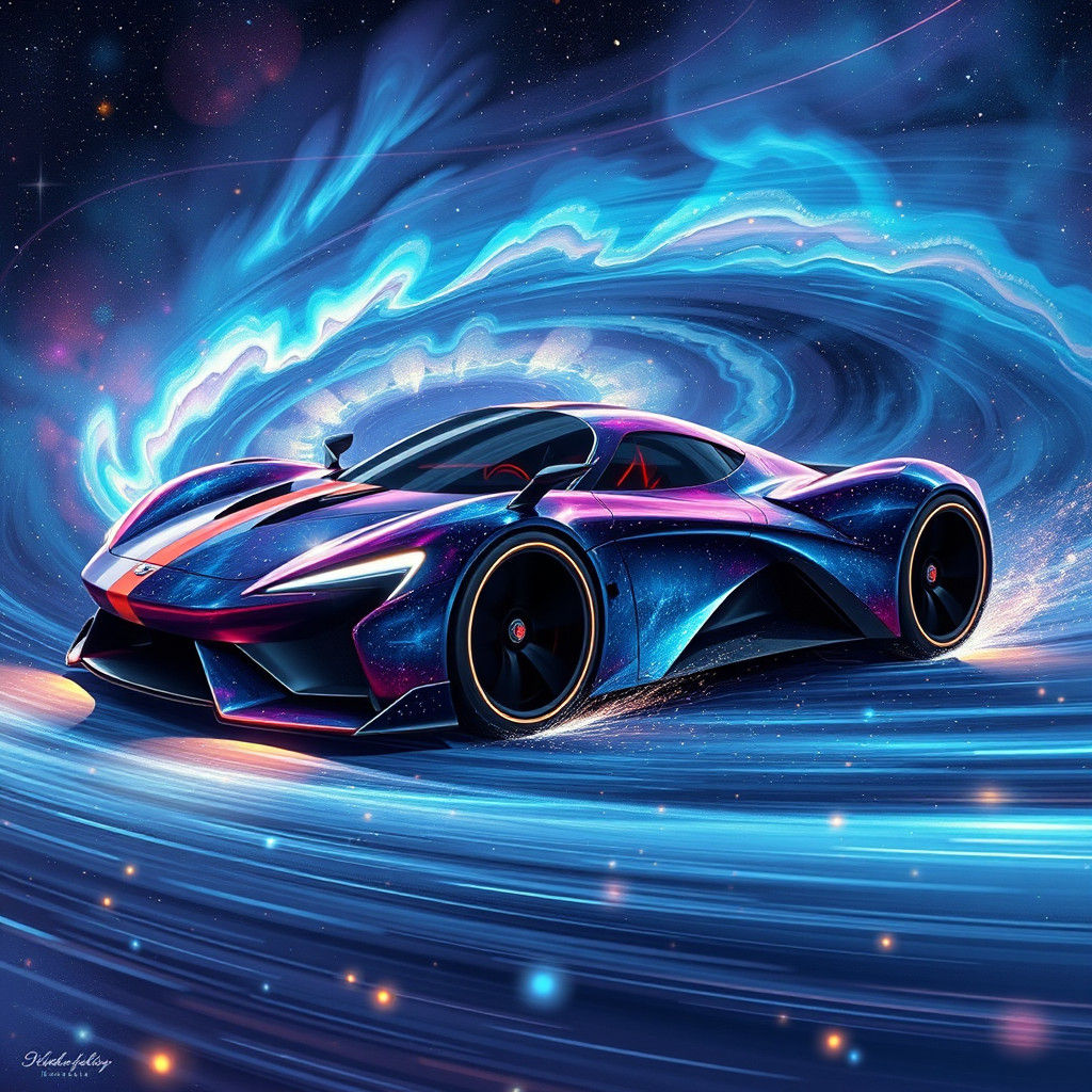 Stellar Phantom Supercar in Cosmic Vortex