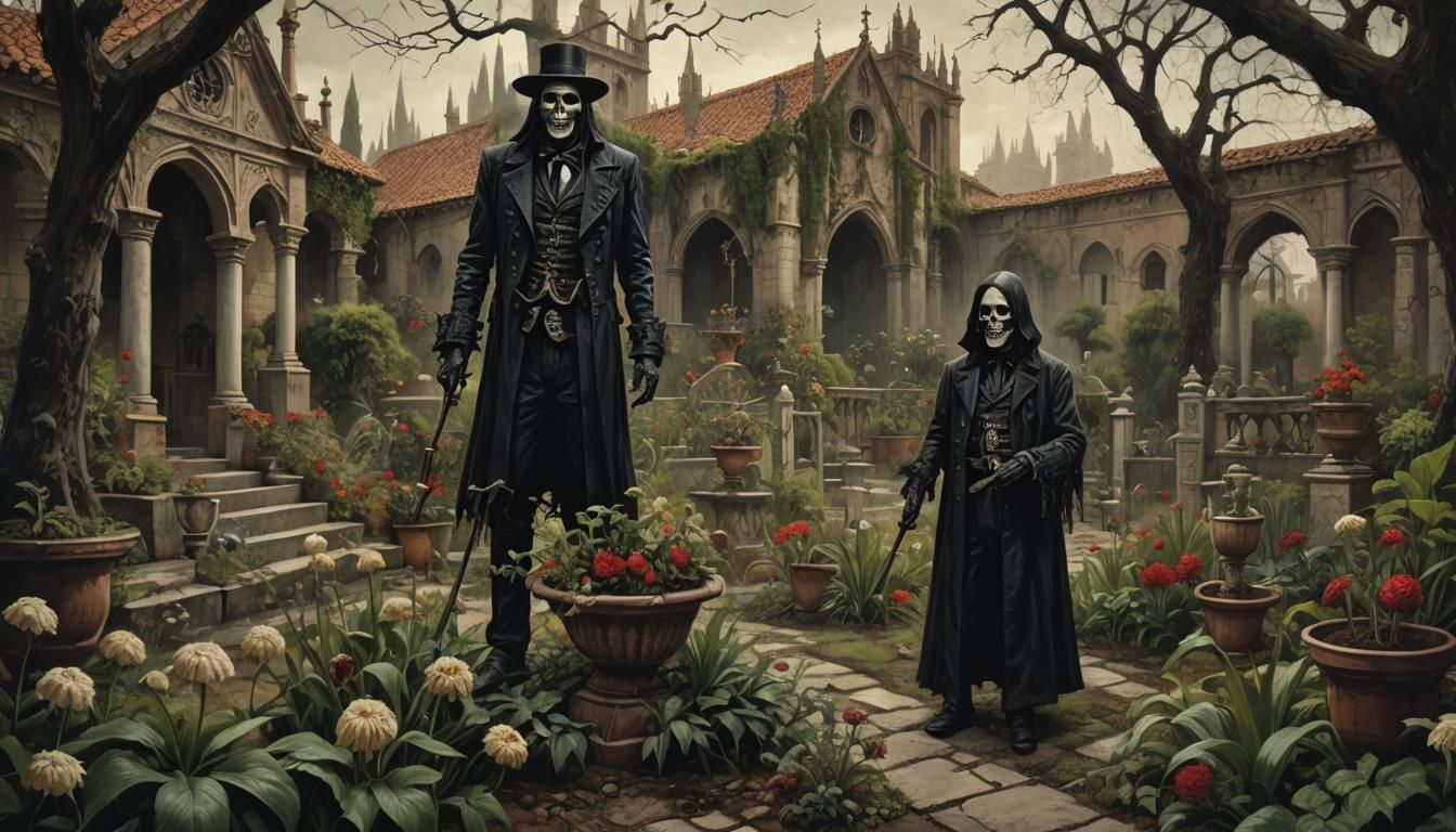 Sinister Gothic Spanish Garden of Poison