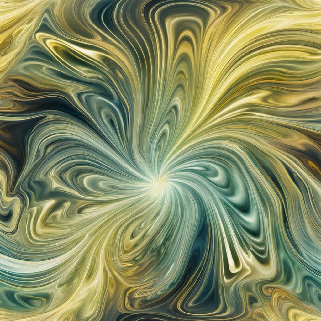 Opalescent Abstract Shapes in Vintage Style