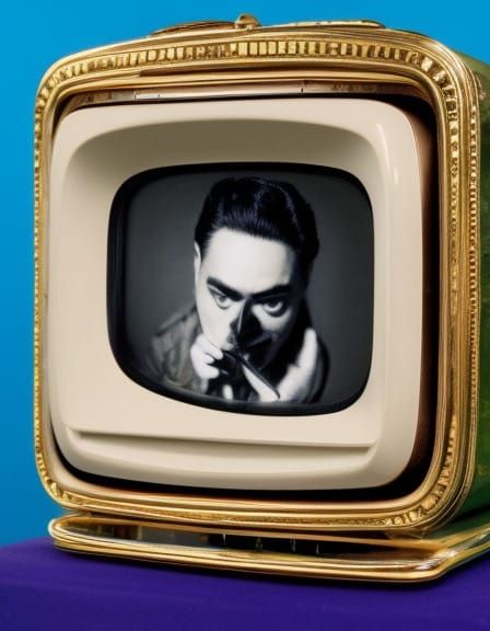 Surreal Dreamscapes: Mini TV in Mouth