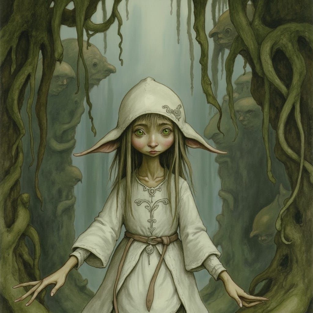 Sarah's Goblin Labyrinth Entrance, Brian Froud Art