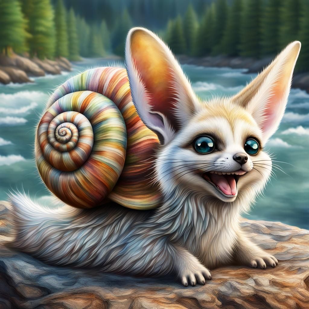 Fennec-snail hybrid