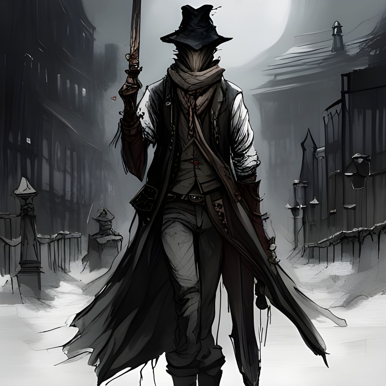 Bloodborne Anime Key Visual Art