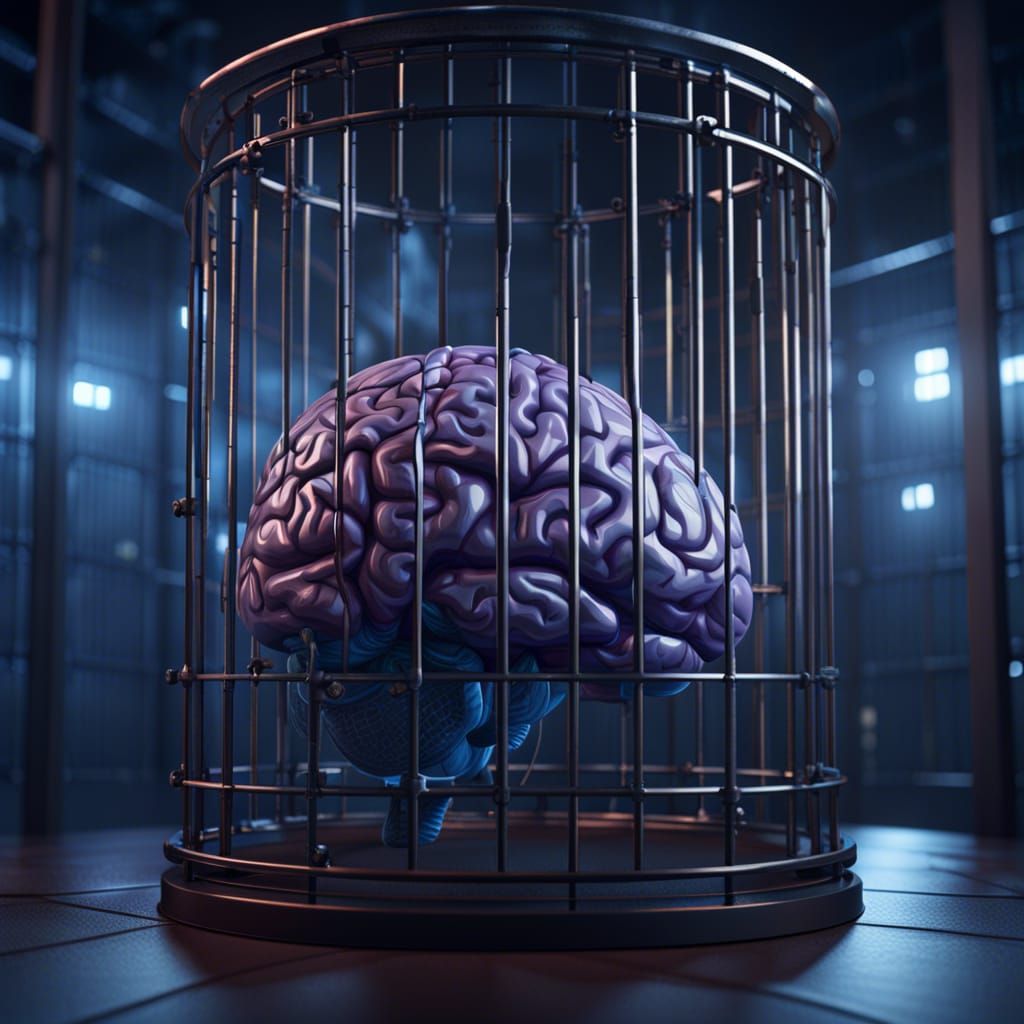 Brain in Cage: Facebook Concept Art