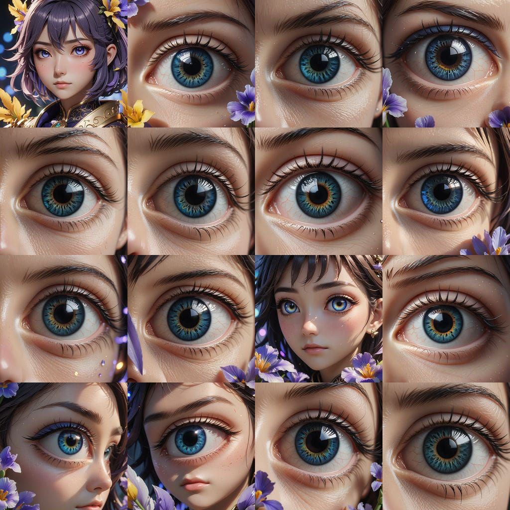 Intricate Human Eye in Stunning Anime Style