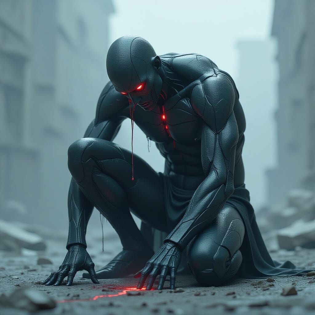 Tragic Figure Consumed by Betrayal and Regret