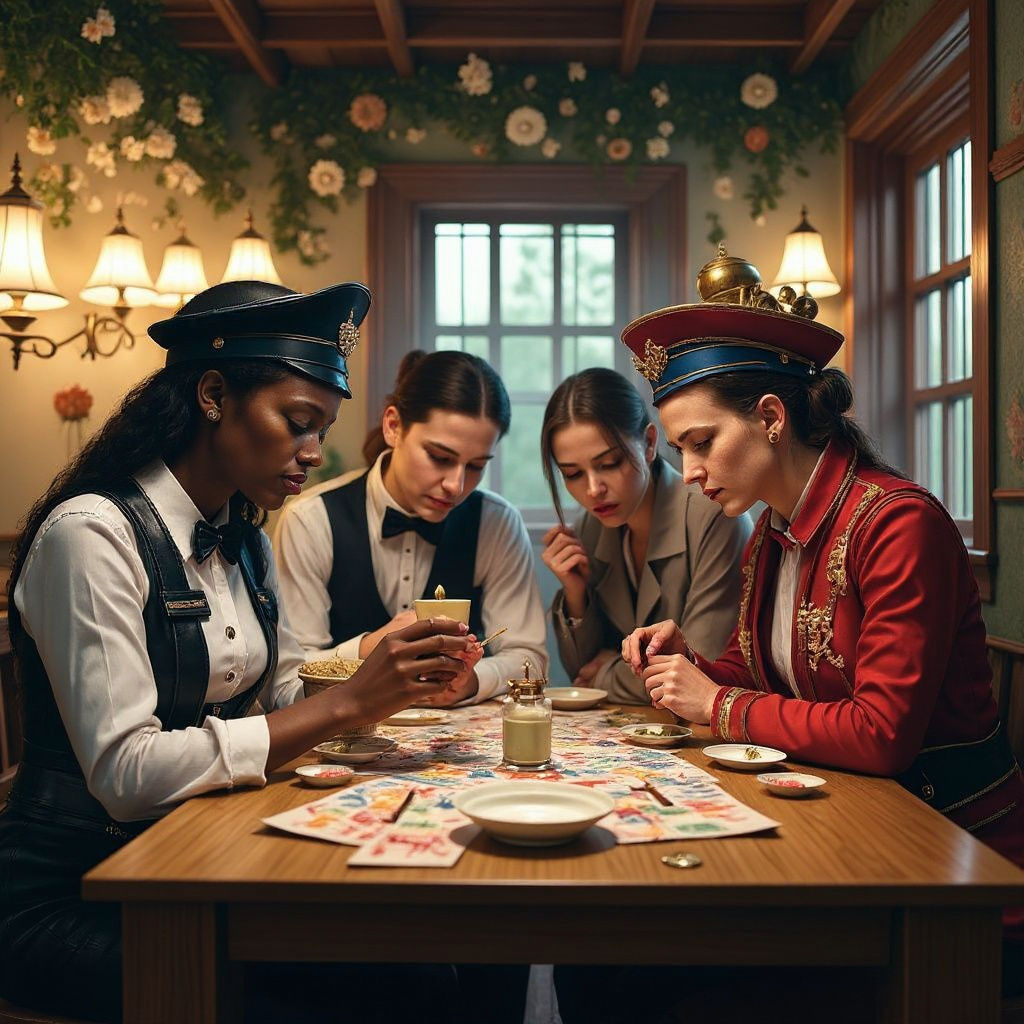 Unusual Monopoly Game: Diverse Characters Play