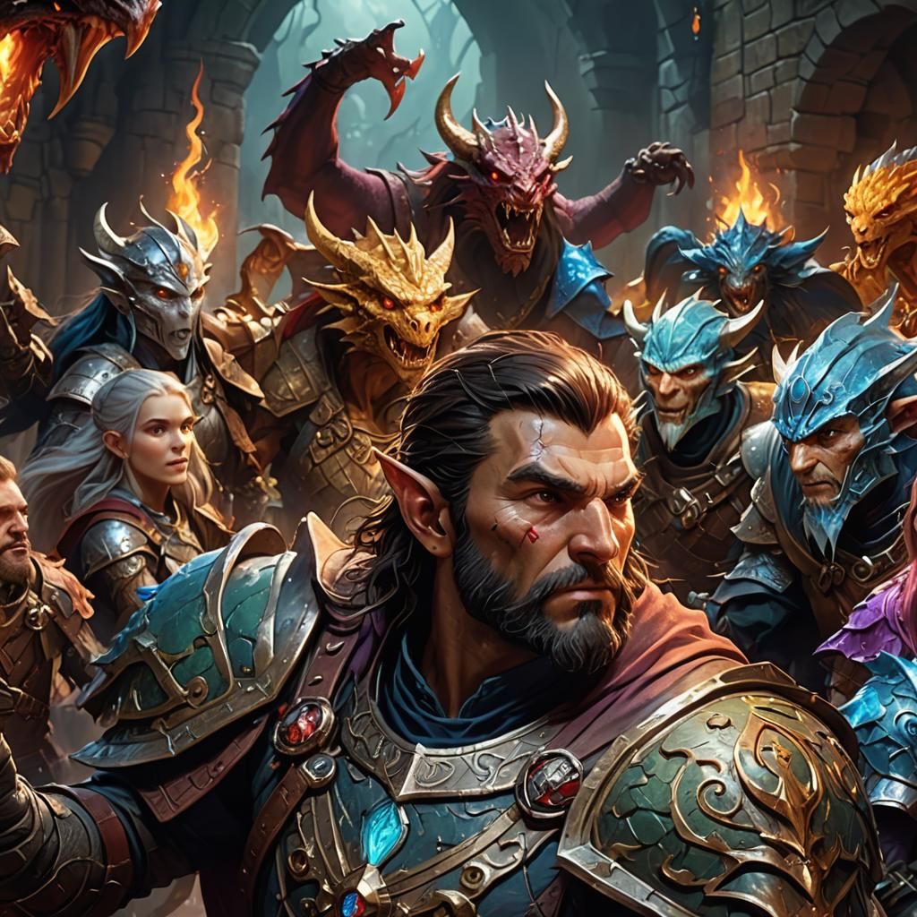 Dungeons and Dragons Scene in 4K