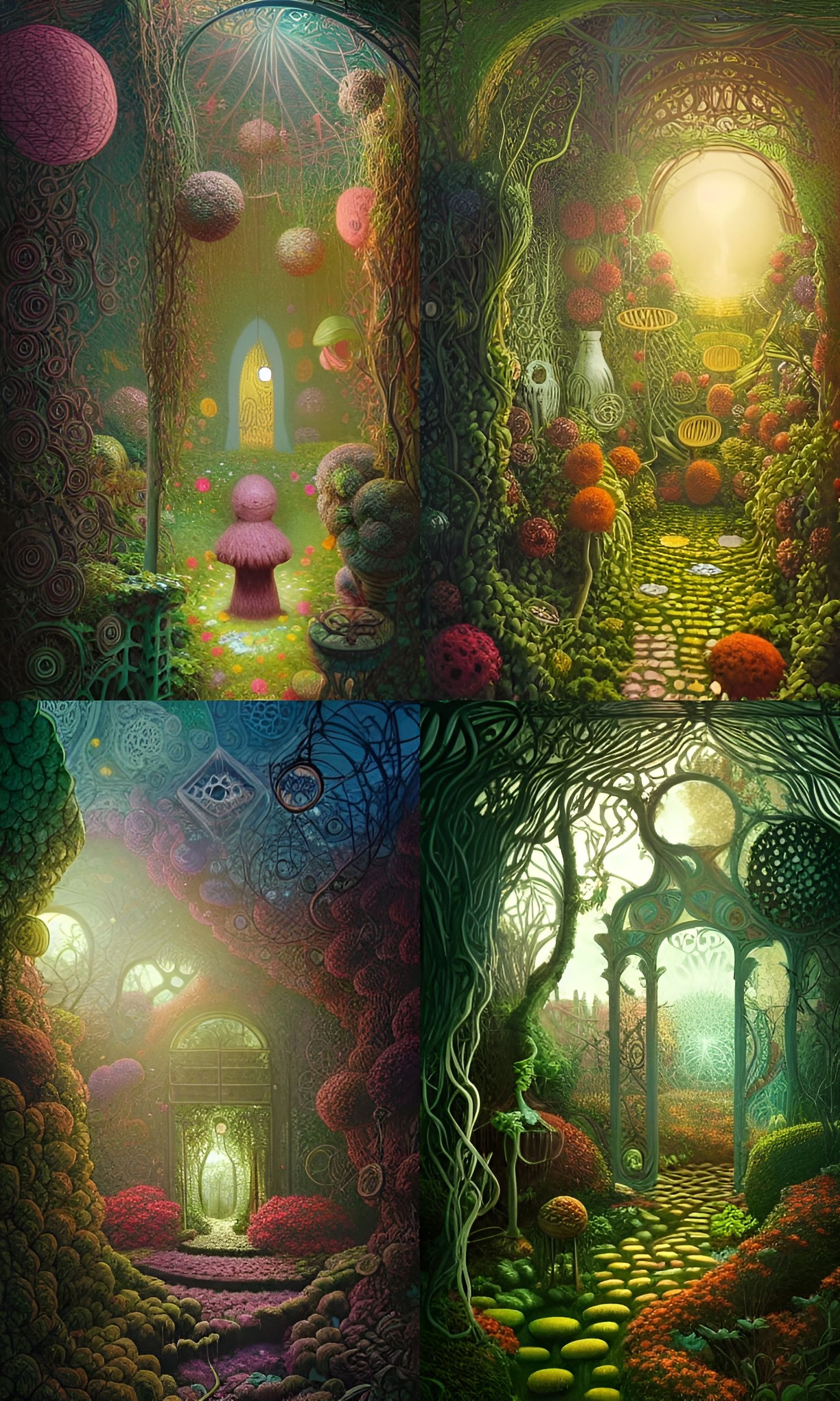 Cosmic Neoclassical Secret Garden of Earthly Delight