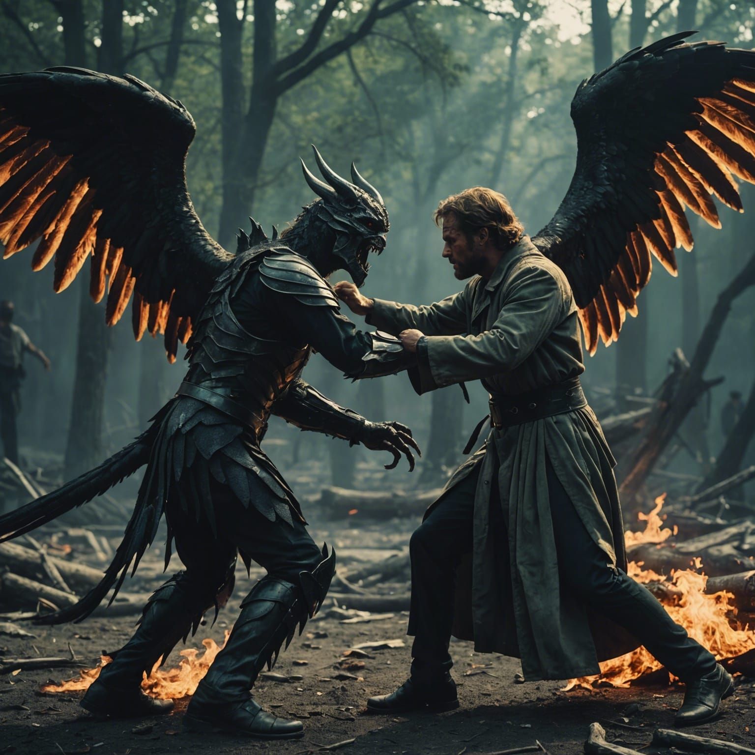 Angels and Demons Clash in a Cinematic Dark Fantasy
