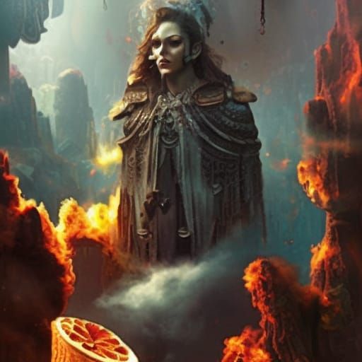 Epic Binary Code From Hell Digital Matte Painting