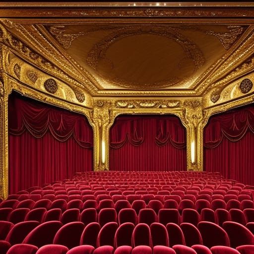 Grand Victorian Theater Interior: Digital Matte Painting