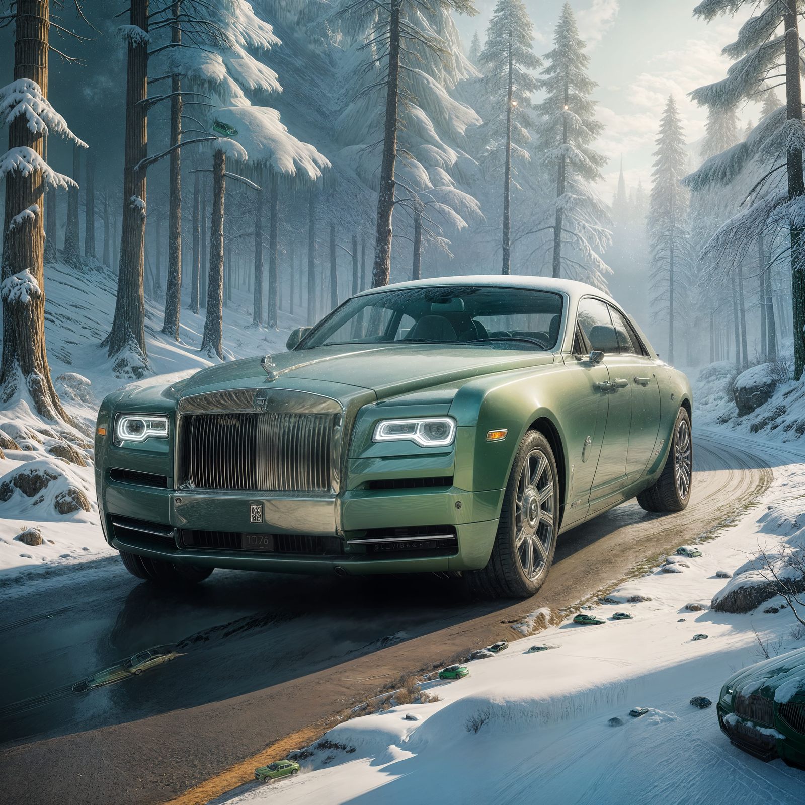 Rolls-Royce Sweptail in Sage Green Majesty