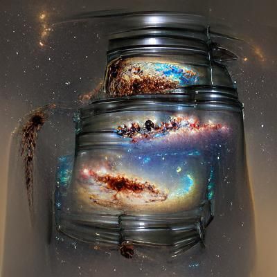 Milky Way and Galaxies Trapped in a Jar