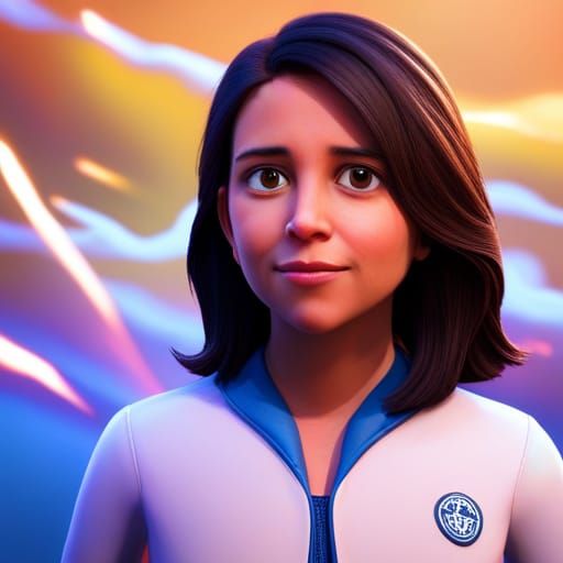 Tulsi Gabbard as Pixar 3D Art