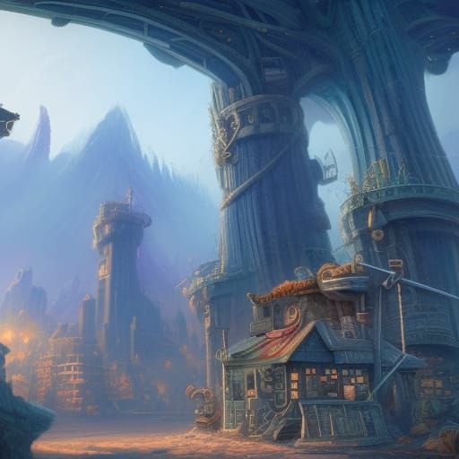 Bob the Builder in Detailed Matte Painting