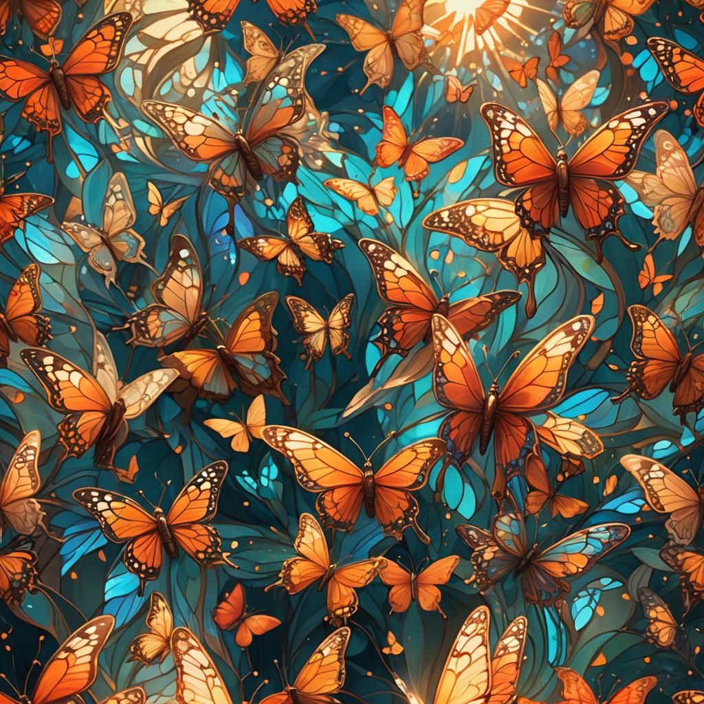 Butterfly Dancers Fly into Blazing Sun