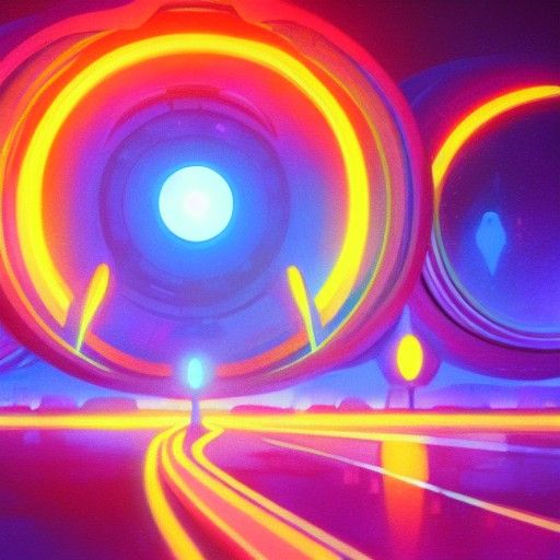 Futuristic Stargate in Hyperrealism Style