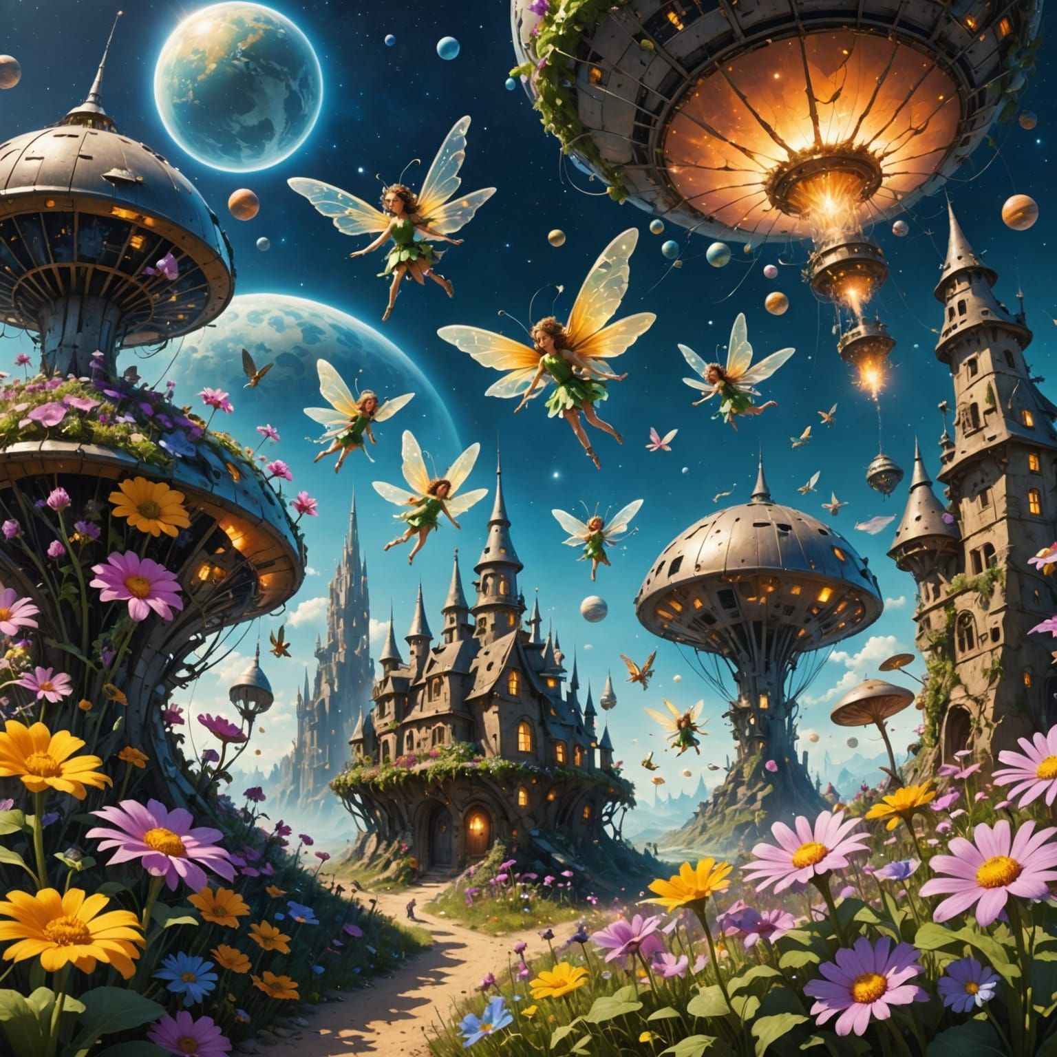 Enchanted Fairy Colony Blooms on Alien Planet