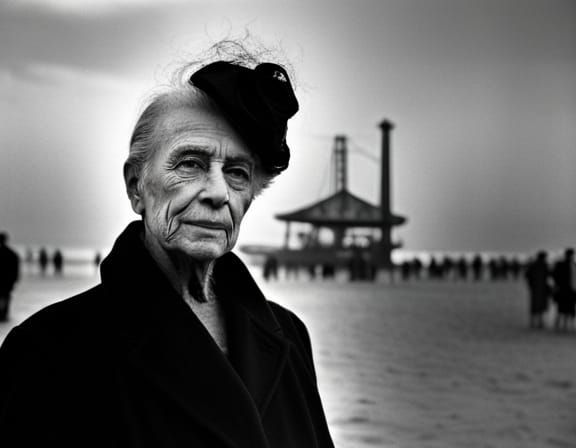 Coney Island Carnival Portrait in Street Photography Style