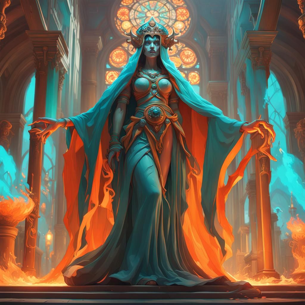 Lich Concept Art in Hyperdetailed Style