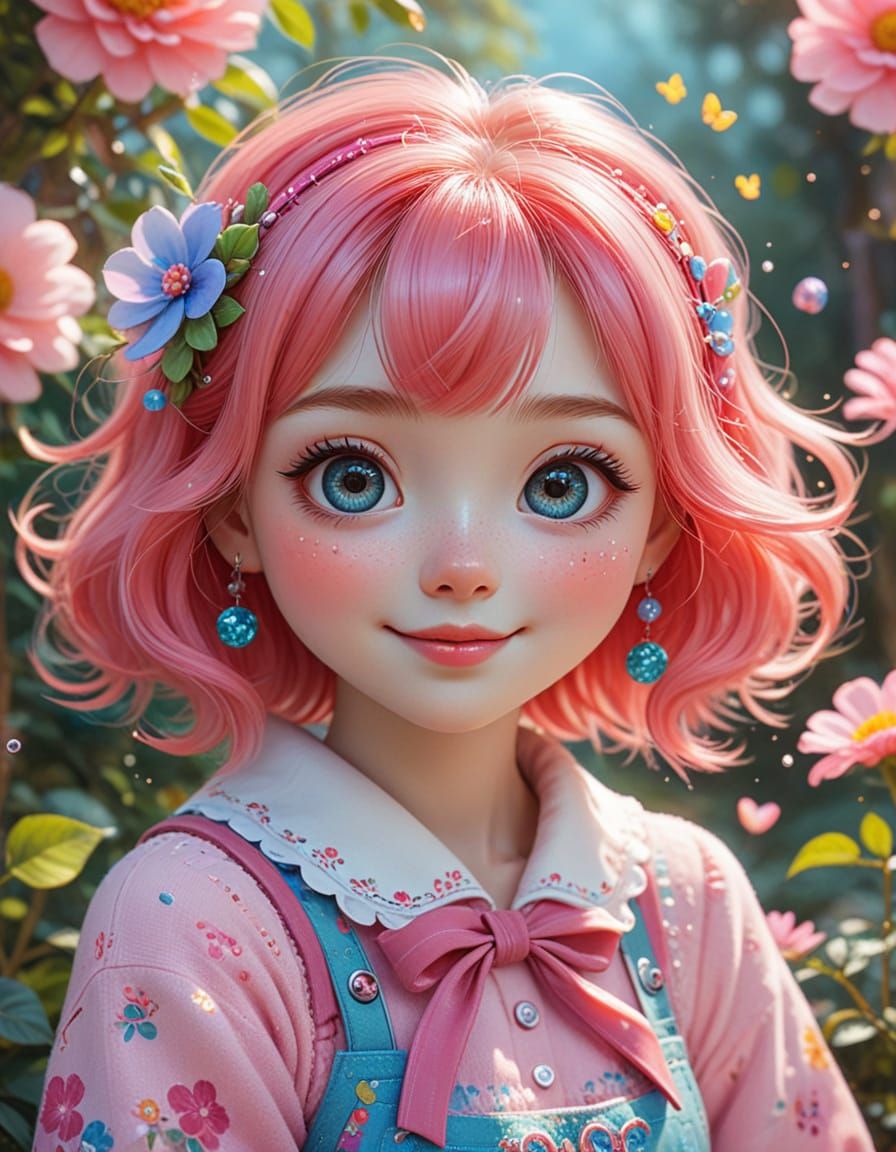 A charmingly whimsical kawaii character