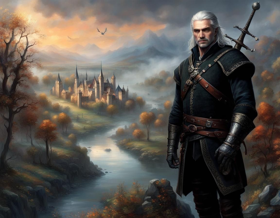 Ethereal Fantasy Portrait of Nilfgaardian Strategist