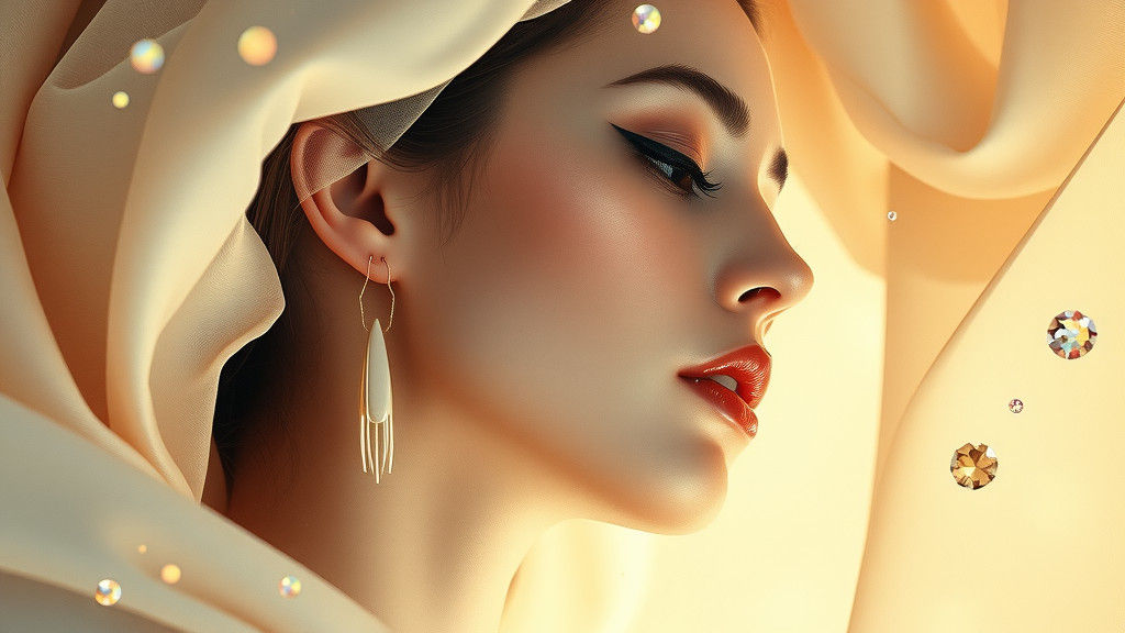 Ethereal Woman Portrait in High Detail, Black and White