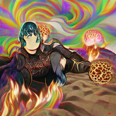 Psychedelic Fire Emblem: Byleth Reimagined