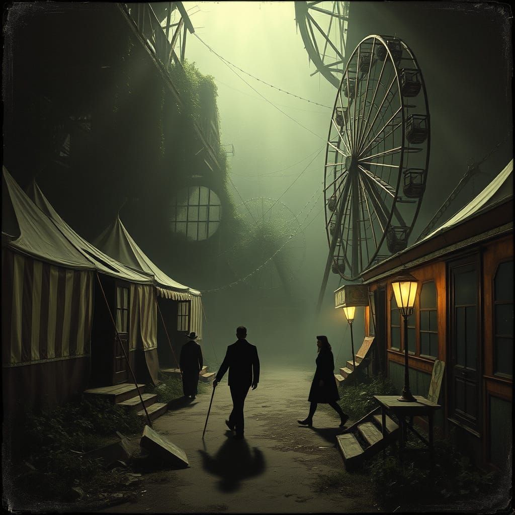 Abandoned Carnival Becomes Villain Lair in Vintage Photo Sty...