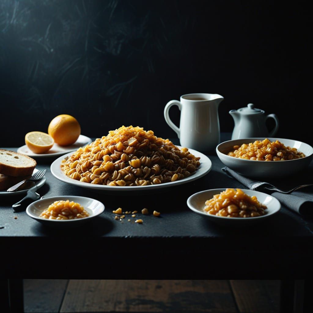 Retro Film Noir Steak Photography