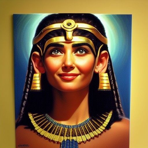 Aset and Hathor: Classical Oil Painting Portrait