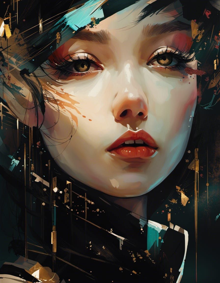 Modern Cleopatra Portrait with Intricate Details