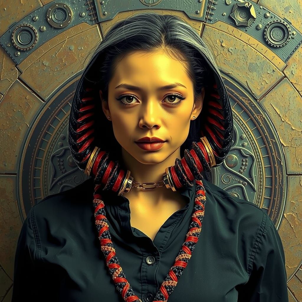 Mysterious Being Emerges with Spiral Ribbons