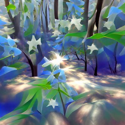 Enchanted Forest of Flowers