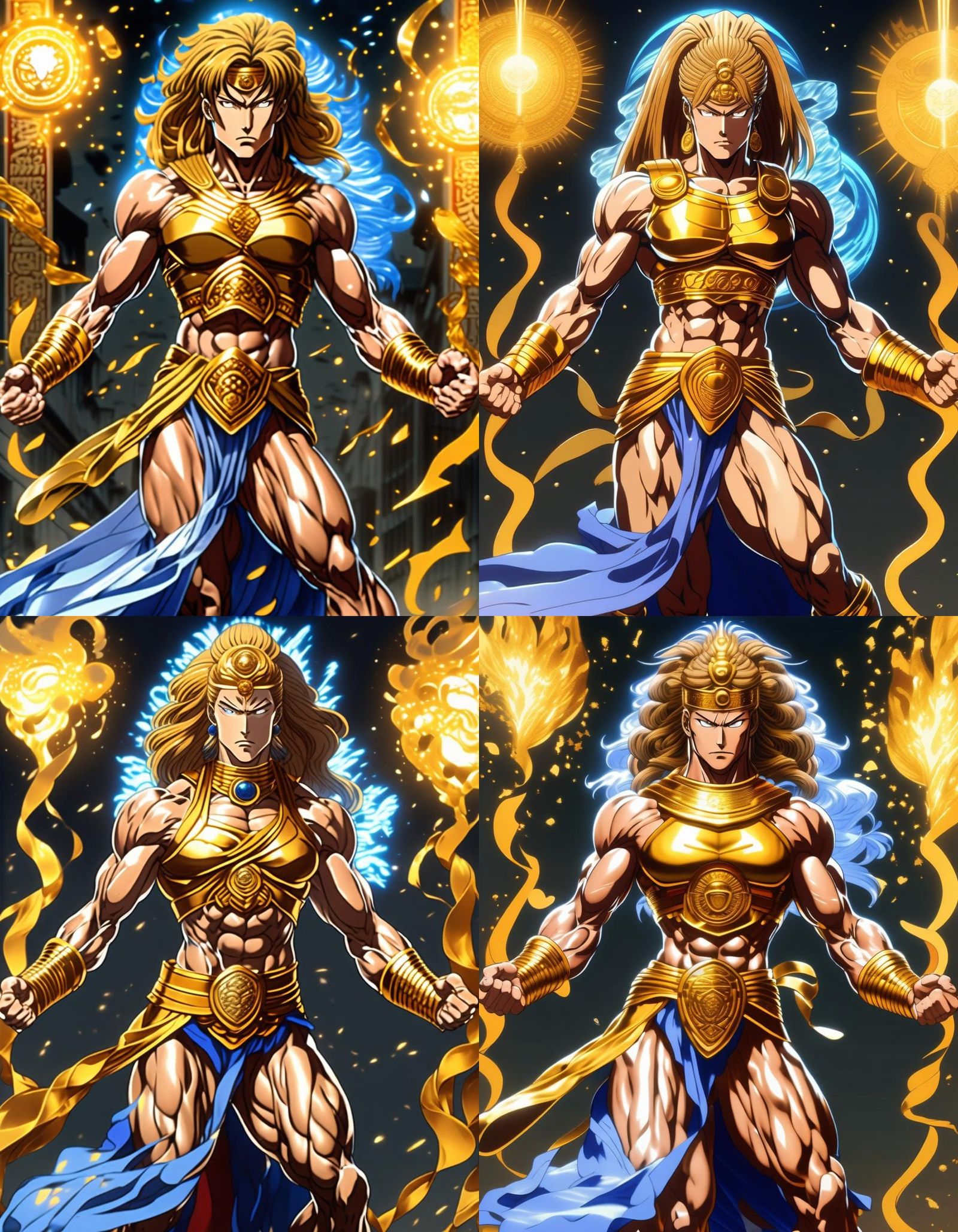 Powerful Goddess in Anime Style