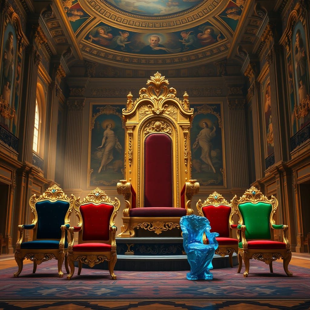 Grand Baroque Palace in Golden Opulence