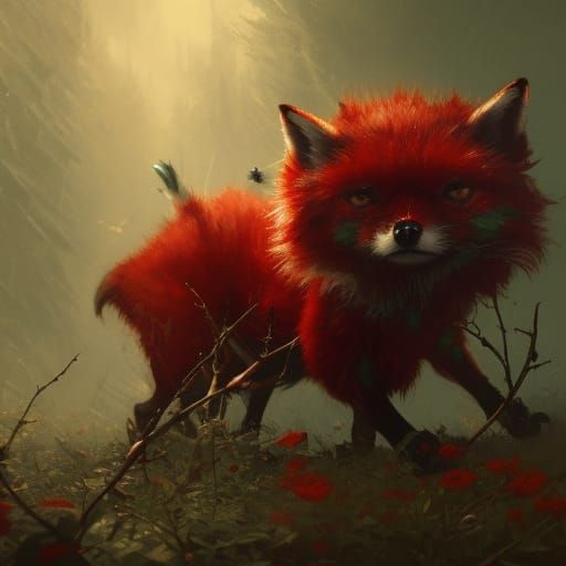 Rose Fox: Dark Fantasy Art in 8k Resolution