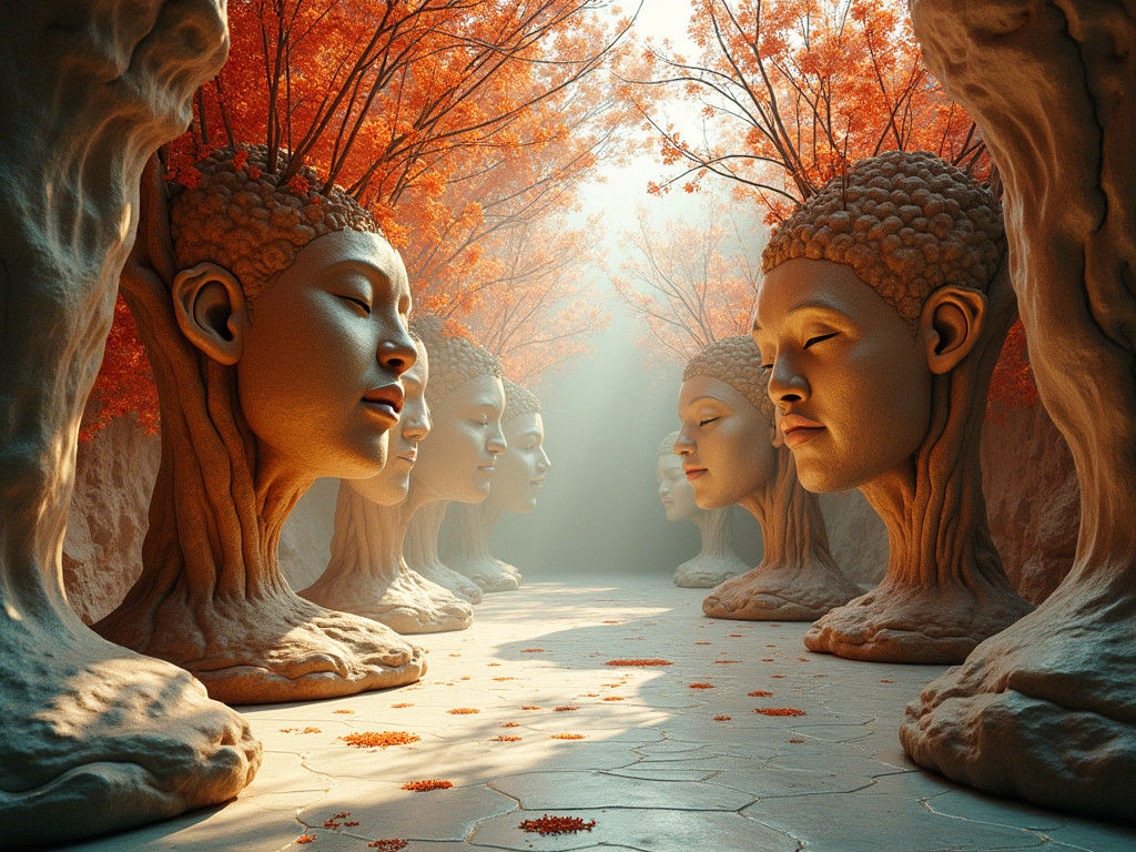 Animated Crystal Heads Interior with Willow Pattern