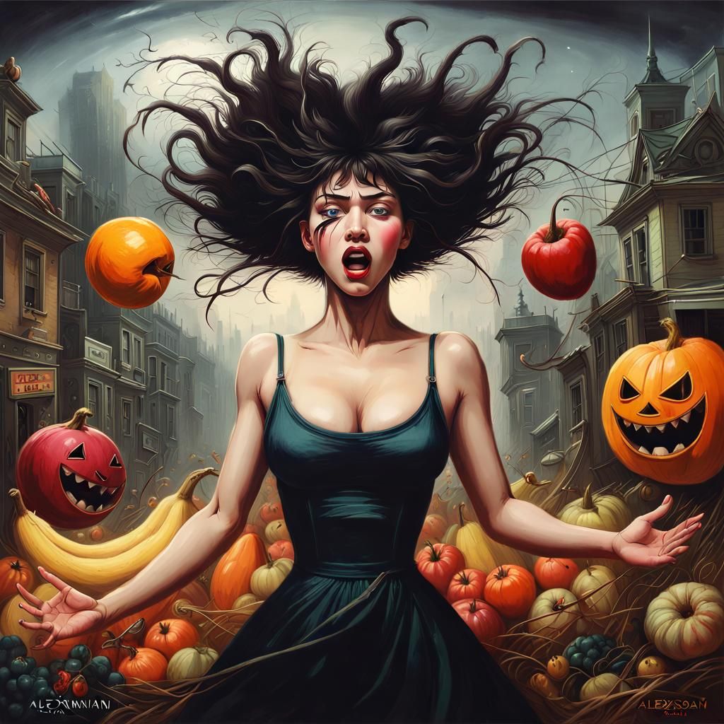 Terrifying Horror Art in Lowbrow Style