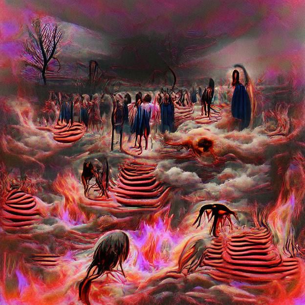 Ethereal Purgatory Landscape in Dreamlike Style